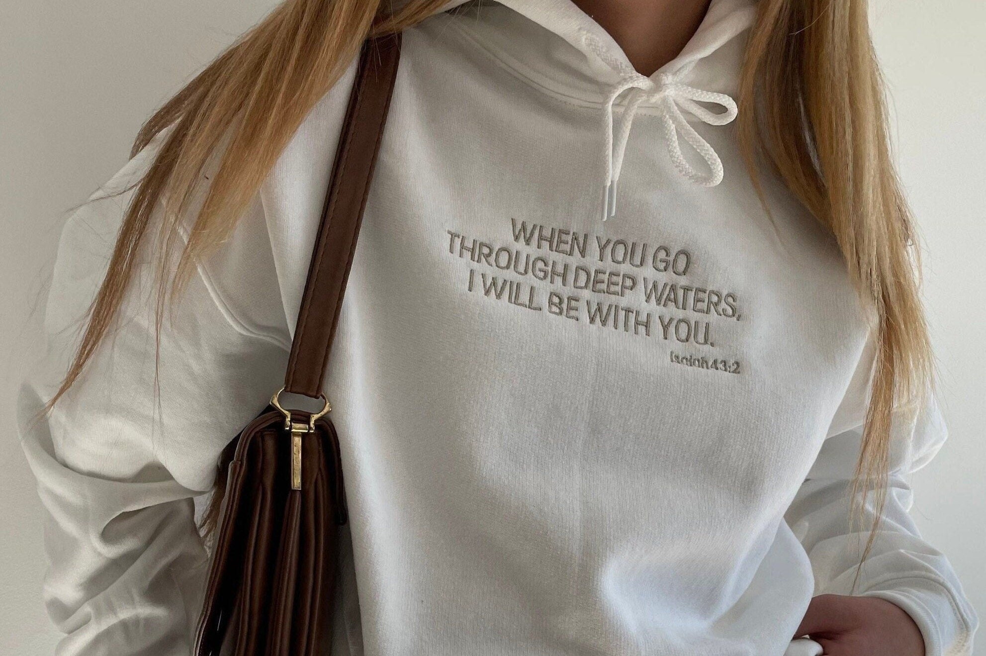 Embroidered Christian Crewneck Sweatshirt, Faith Scripture Bible Verse Sweatshirt, Jesus Embroidered Faith Sweater